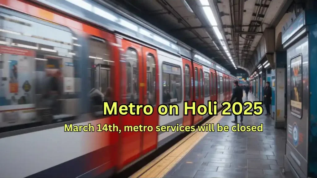 Metro on Holi 2025