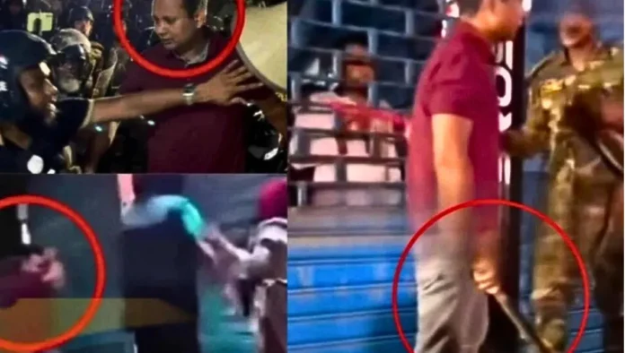বেরিয়ে আসল নতুন ঘটনা লাল টি-শার্ট পরা যুবক কাকে পিটিয়েছে জানালেন রাশেদ খান