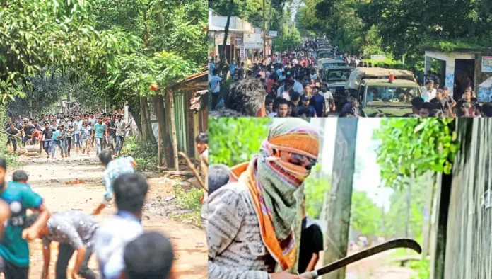 চট্টগ্রাম বিশ্ববিদ্যালয়ে তুচ্ছ ঘটনায় রক্তাক্ত সংঘর্ষ, আহত ১৮০