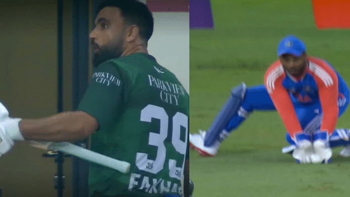 ফখর জামানের আউট নিয়ে বিতর্ক বল মাটি ছুঁয়েছিল বলে দাবি পাকিস্তান অধিনায়কের