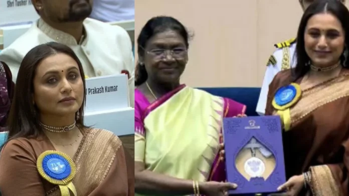 রানি মুখার্জি পেলেন প্রথম জাতীয় চলচ্চিত্র পুরস্কার, হৃদয়ের কাছে রাখলেন কন্যা আদিরার নাম