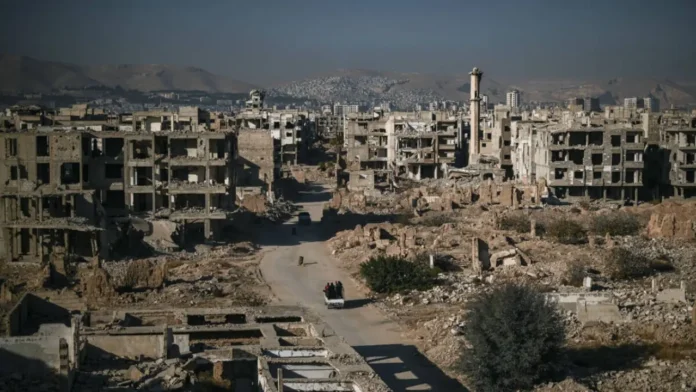 সিরিয়ার আকাশে বিস্ফোরণ