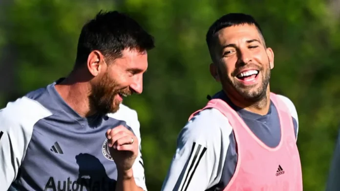 মেসি ও আলবা—বার্সেলোনায় একসঙ্গে স্বপ্ন বুনেছিলেন এই দুই তারকা।