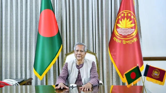 জাতির উদ্দেশে ভাষণ দিচ্ছেন প্রধান উপদেষ্টা ড. মুহাম্মদ ইউনূস